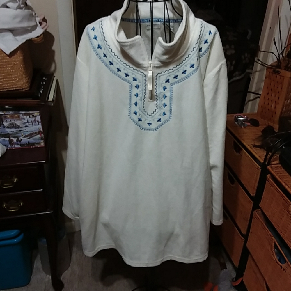 Women's pull on fleece top size 26w to 28w